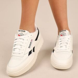 Reebok Club C Double Revenge Women's Sz 10 Chalk White/Black Sneakers
